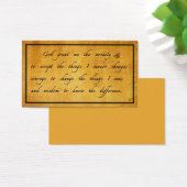 セレニティ祈り ヴィンテージ シェアリング カード (デスク)