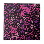 セレニティ花びら:さくらんぼの花 タイル (正面)