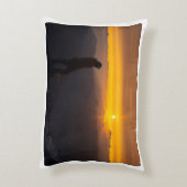 セレニティ開花:自然インスパイアピローデザイン アクセントクッション (裏面(縦))