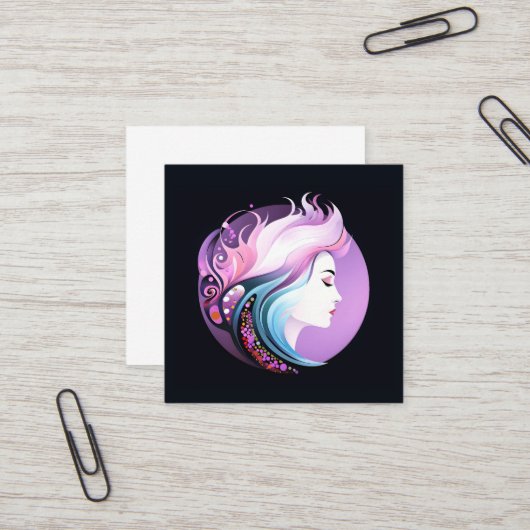 「セレニティ・イン・スタイル」女子美しい スクエア名刺 (正面/裏面インサイチュ)