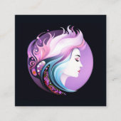 「セレニティ・イン・スタイル」女子美しい スクエア名刺 (正面)