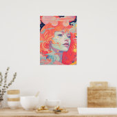 セレニティ：エレガンス鮮やか ポスター (キッチン)