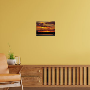 セレニティ・プレイヤー オレンジサンセット風景 ポスター