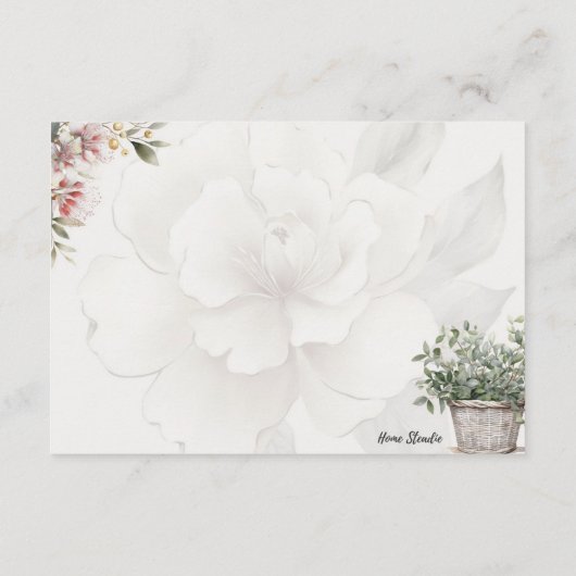 セレニティ ベーシック ブランク レシピ カード (裏面)