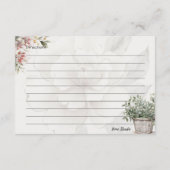 セレニティ ベーシック レシピ カード (裏面)