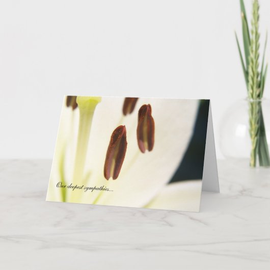 「セレニティ」悔やみや弔慰/死別カード カード (正面)