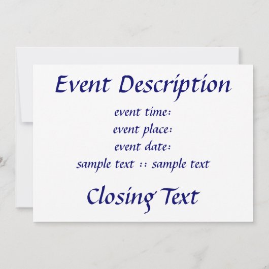 セレニティ 招待状 (裏面)