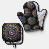 セレニティ 鍋つかみ&鍋敷きセット (正面/裏面)