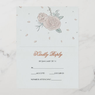 セレニティRSVP 箔シーズンポストカード