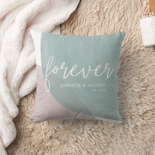 セレニモダンティ |の結婚モノグラム装飾用クッション クッション (ブランケット)