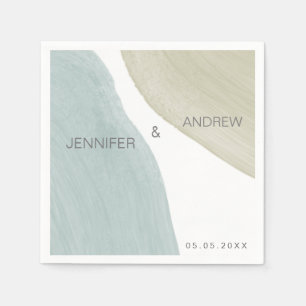 セレニモダンティ  モノグラム紙ナプキン スタンダードカクテルナプキン