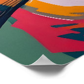 セレネめい想の仏抽象芸術作品 ポスター (角)