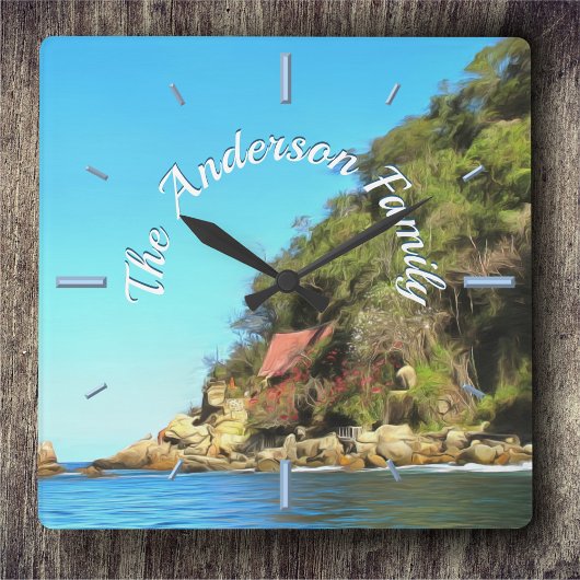 セレネイエラパファミリー0758 スクエア壁時計