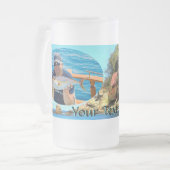 セレネイエラ0758 フロストグラスビールジョッキ (正面左)