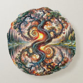 セレネオーク反射 ラウンドクッション (裏面)