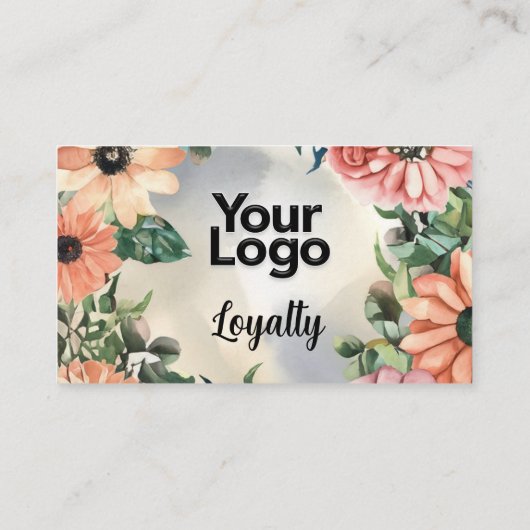 セレネガーデンリースパステルエレガントフローラ エンクロージャーカード (裏面)