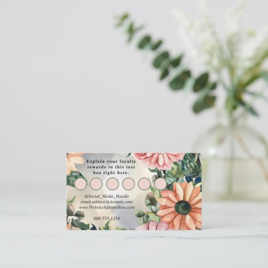 セレネガーデンリースパステルエレガントフローラ エンクロージャーカード (スタンド正面)