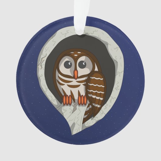 セレネザフクロウアクリルオーナメント オーナメント (正面)