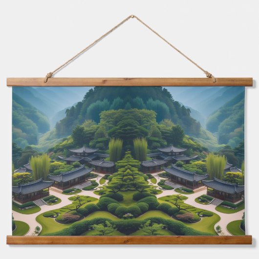 「セレネスタイル-自然インスパイア装飾品 吊り下げ型タペストリー (正面)