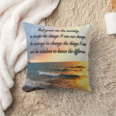 セレネセレニティ祈りの言葉サンライズフォトデザイン クッション (ブランケット)