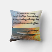 セレネセレニティ祈りの言葉サンライズフォトデザイン クッション (裏面)