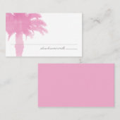 セレネパームツリーウォーターカラー |シーティングカード プレイスカード (正面/裏面)