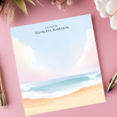 セレネビーチ雲海空パーソナライズされた名 ノートパッド