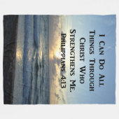 セレネフィリピアン4:13フォトデザイン フリースブランケット (正面(横))