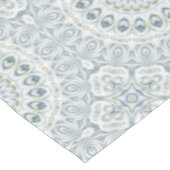 セレネブルーアンドグリーンマンダラパターンデザイン テーブルクロス (アングル)