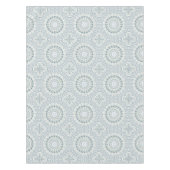 セレネブルーアンドグリーンマンダラパターンデザイン テーブルクロス (正面)