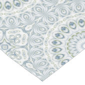 セレネブルーアンドグリーンマンダラパターンデザイン ミディアムテーブルランナー (コーナー)