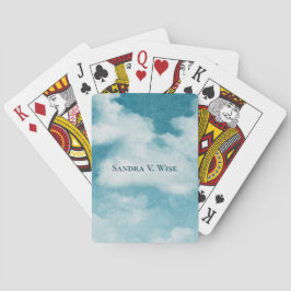 セレネホライゾンドリームズウォーターカラーブルー&ホワイト トランプ