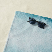 セレネホライゾンドリームズウォーターカラーブルー&ホワイト ビーチタオル (インサイチュ)