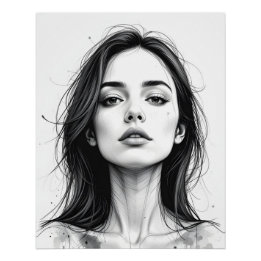 セレネラインポートレート ポスター