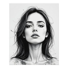 セレネラインポートレート ポスター