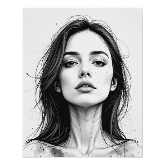 セレネラインポートレート ポスター (正面)