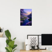 セレネリバーズセレナ鮮やかード ポスター (ホームオフィス)