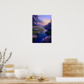 セレネリバーズセレナ鮮やかード ポスター (キッチン)