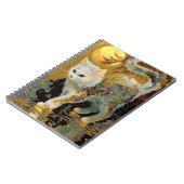 セレネリンパキャット | 金ゴールド日本の禅 ノートブック (左側)