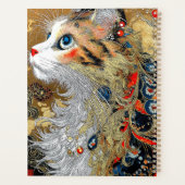 セレネリンパキャット | 金ゴールド日本の禅 プランナー手帳 (裏面)