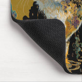 セレネリンパキャット | 金ゴールド日本の禅 マウスパッド (コーナー)