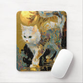 セレネリンパキャット | 金ゴールド日本の禅 マウスパッド (マウス)