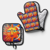 セレネロン 鍋つかみ&鍋敷きセット (正面/裏面)