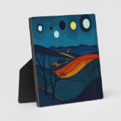 セレネ抽象芸術ランドスケープアート フォトプラーク (正面)