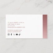 セレネ美しいスキンケア、マッサージピンクアポイントメント 予約カード (裏面)