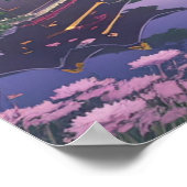 セレネ美しい日本のテンプルバイザcalm River ポスター (角)