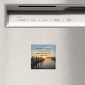 セレネ詩篇118:24湖の夕日 マグネット (インサイチュ (食洗機))