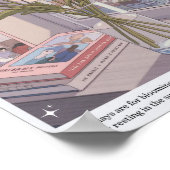 セレネ開花ウィンドウビューアートプリント ポスター (角)