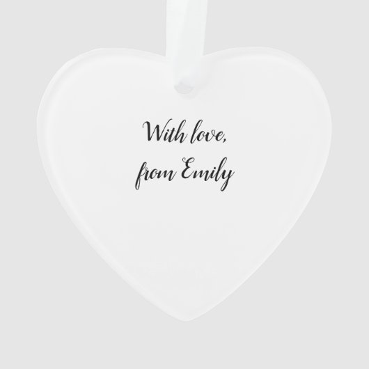 セレパーソナライズされたニティ祈りの言葉水彩 オーナメント (裏面)