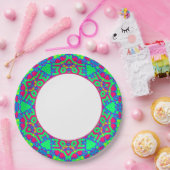 セレブラジオンミントモーヴダイナーウェア ペーパープレート (パーティー)